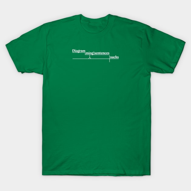 Diagramming Sentences Sucks T-Shirt by Phantom Goods and Designs